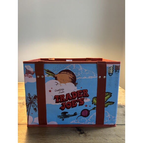 Trader Joe’s Moon Bag Stand-Up Collapsible Tote Bag Brand New With Tag Moon Face - Picture 5 of 9